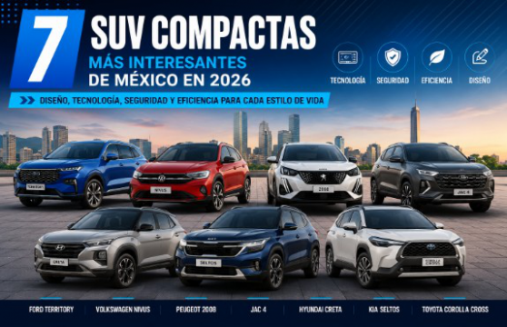 Las 7 SUV compactas más interesantes que llegaron o se actualizaron en México durante 2026