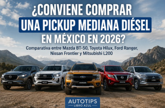 ¿Conviene comprar una pickup mediana diésel en México en 2026?