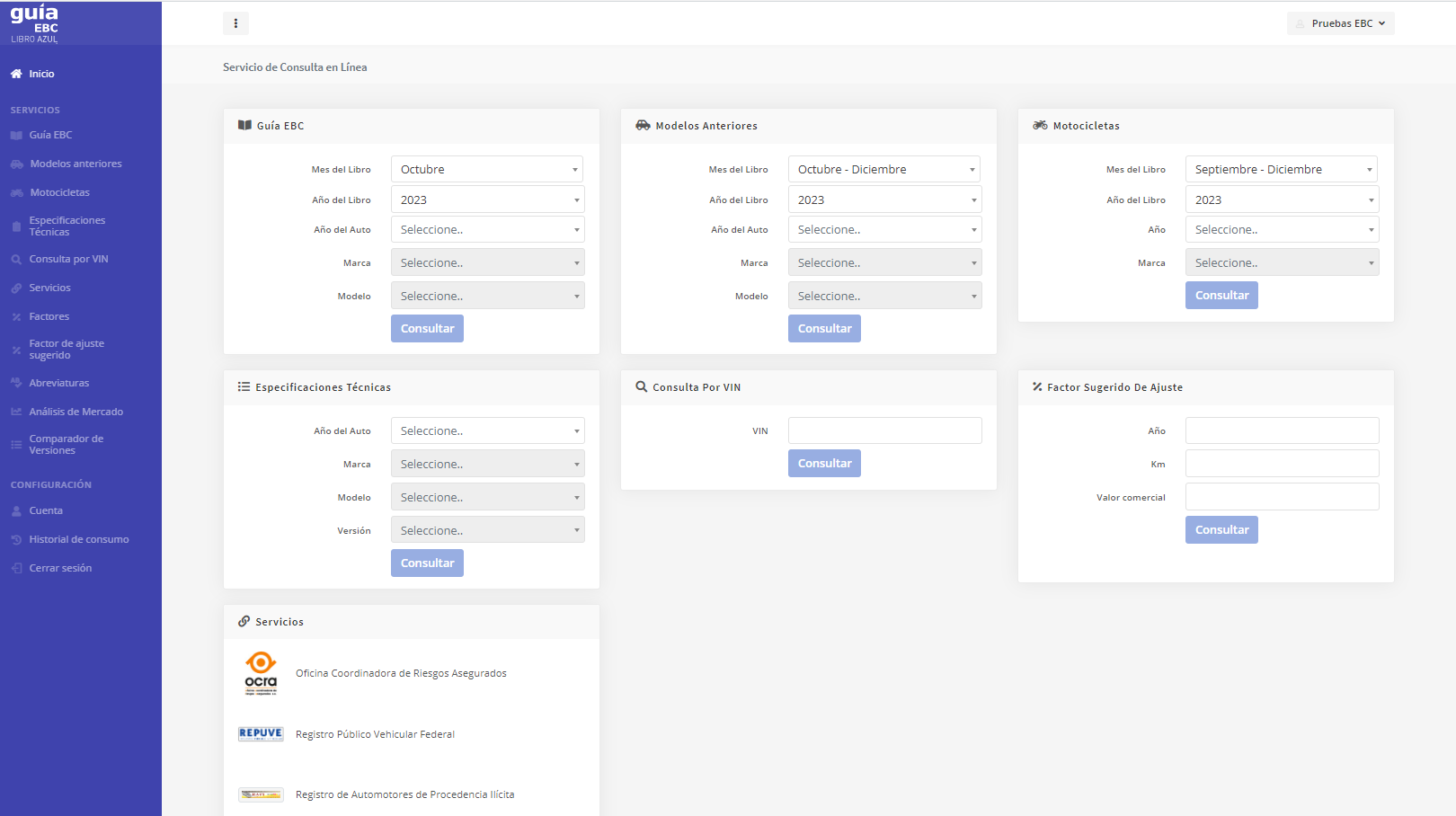 Libro Azul Portal de Consulta