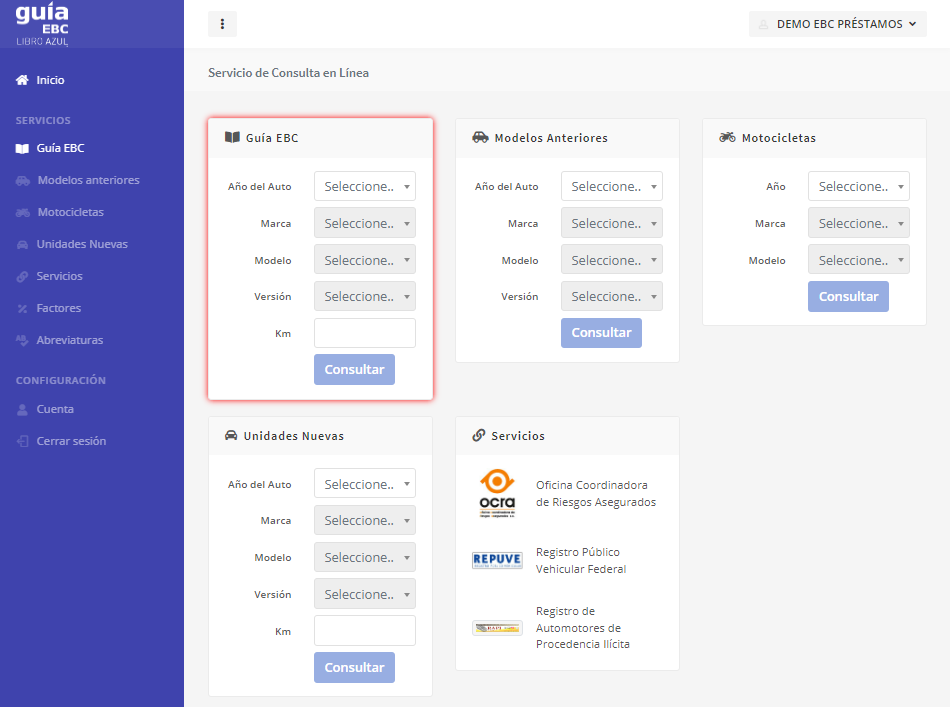 Libro Azul Casas de Empeño / Préstamos sobre autos