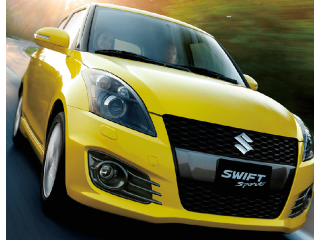 Frente de un Suzuki Swift 2015
