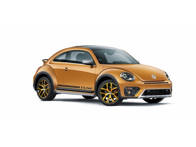 Frente de un Volkswagen Beetle 2017