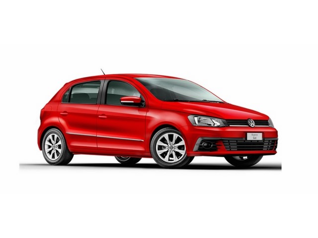 Frente de un Volkswagen Gol 2017