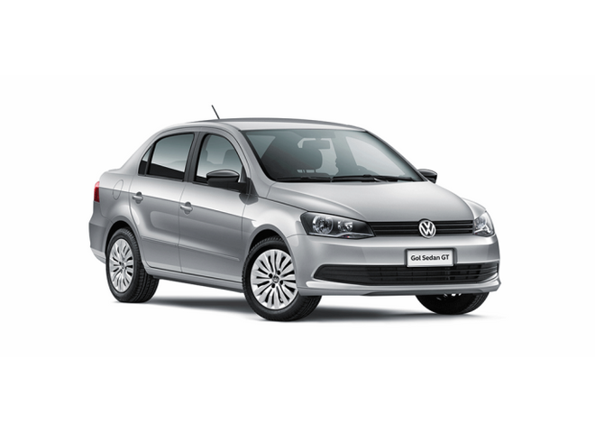 Frente de un Volkswagen Gol 2016