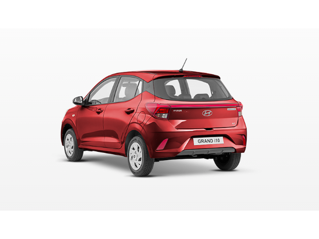 Vista trasera de un Hyundai GRAND I10 2027
