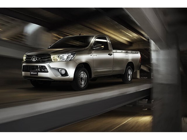 Frente de un Toyota Hilux 2018