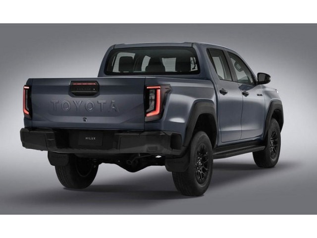Vista trasera de un Toyota Hilux 2027