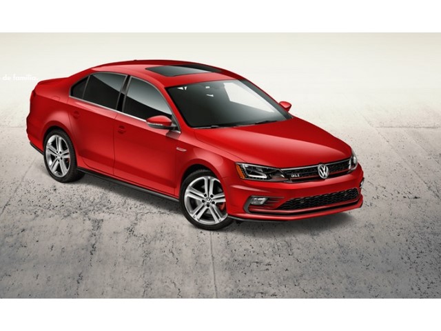 Frente de un Volkswagen Jetta Nuevo 2017