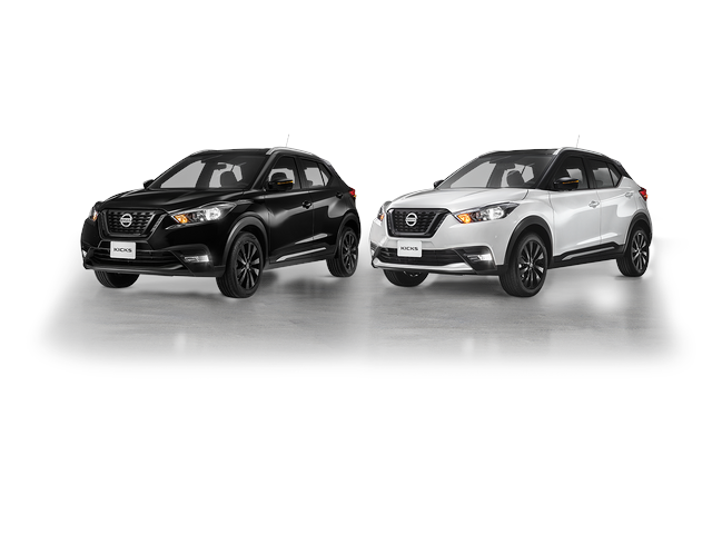 Frente de un Nissan KICKS 2018