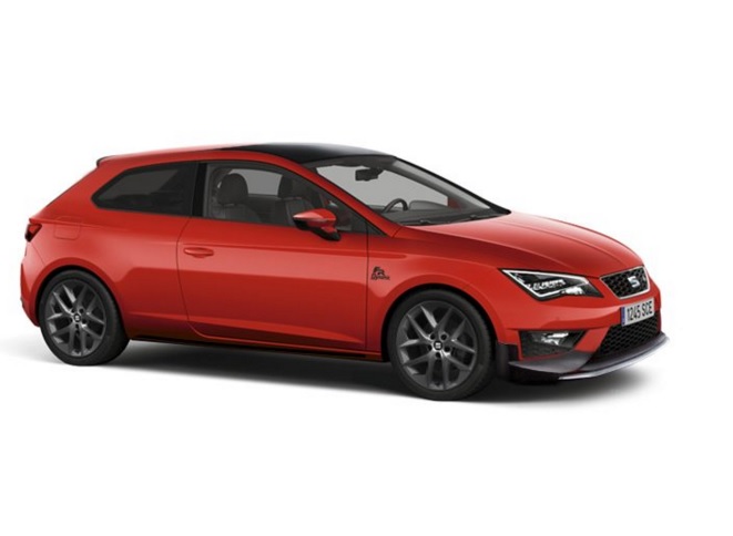 Frente de un Seat Leon 2016