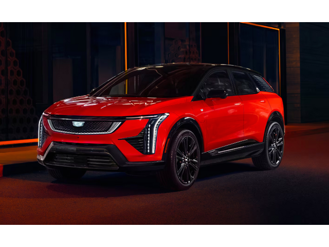 Frente de un Cadillac Optiq 2027