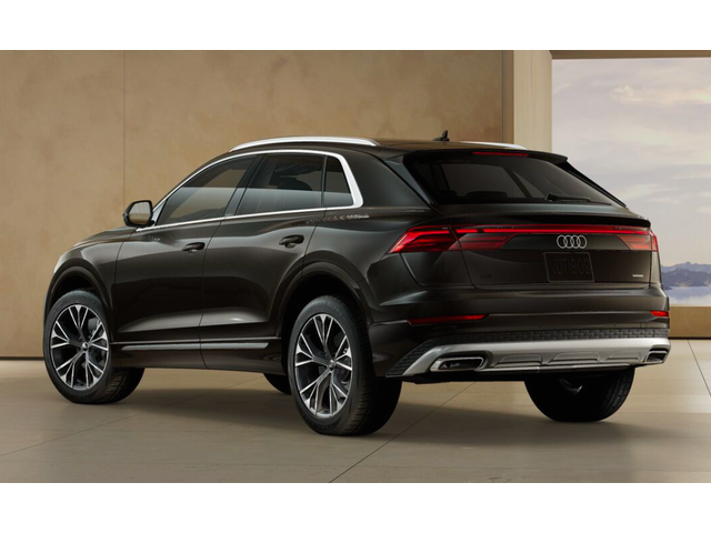 Vista trasera de un Audi Q8 2027