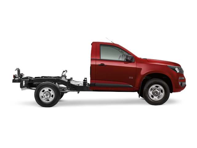 Frente de un Chevrolet S-10 2017
