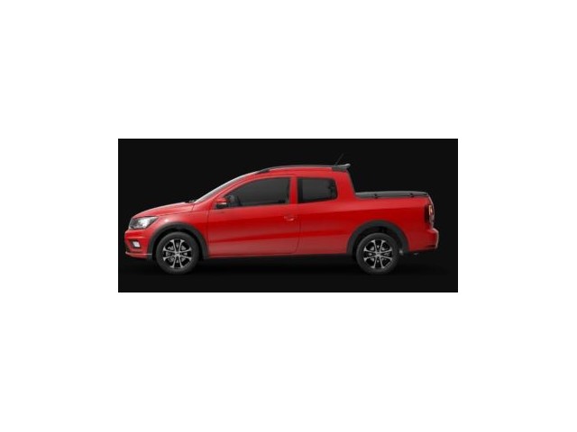 Frente de un Volkswagen Saveiro 2021